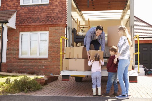 Office moving team preparing a Grange Park business relocation