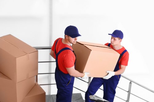Local movers loading household items in Grange Park