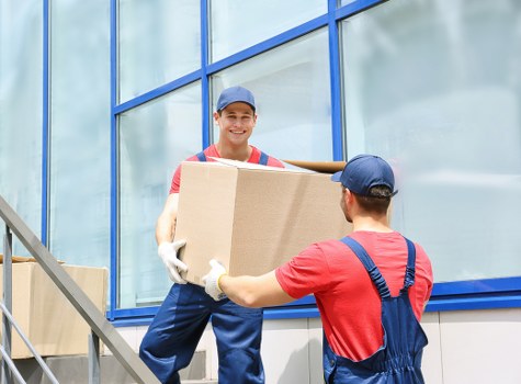 Local removals team helping with a move in Grange Park