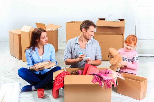 Removal team planning a local house move in Grange Park