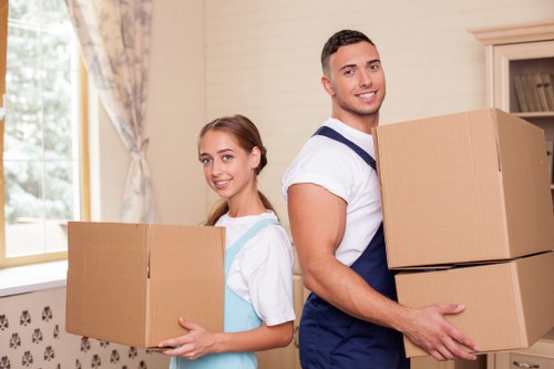 Office items prepared for a Grange Park man and van move
